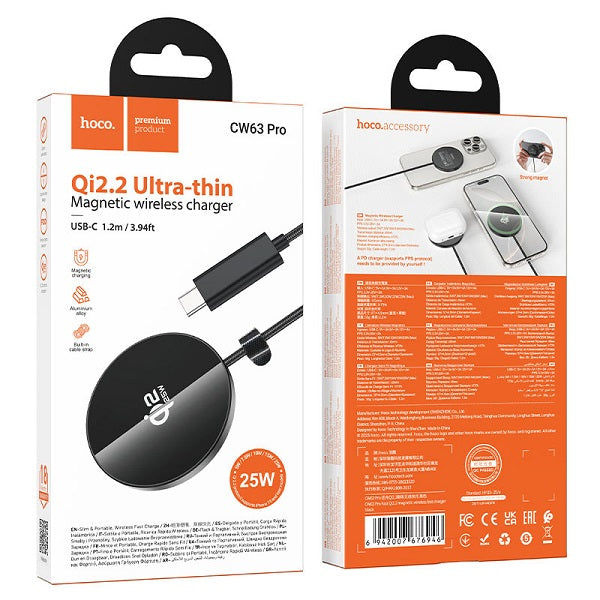 CW63 Pro Magnetic Wireless Charger